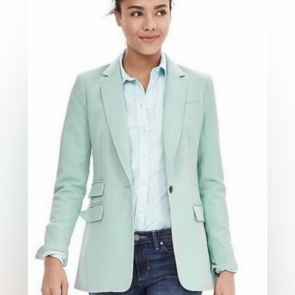 Soft mint Banana Republic Blazer 🩵 - Picture 1 of 6